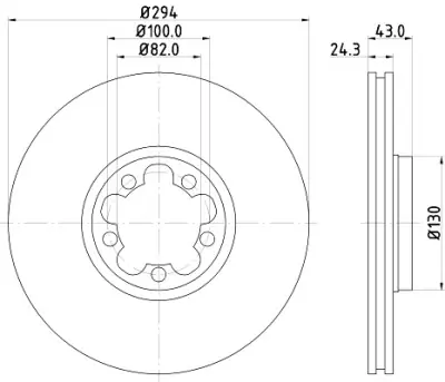 Disco de freno HELLA 8DD 355 107-311 HELLA 8DD 355 107-311 (Sustituye a 8DD 355 125-611) Ordena Ya